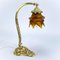 Art Nouveau Table Lamp in Bronze with Rose Glass Shade, 1910s, Image 3