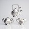 Japanese Silver Tea Set, Set of 3 2