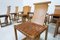 Mid-Century Modern Italian Wood and Leather Chairs, 1950s, Set of 12, Image 4