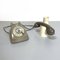 Mid-Century Italian Sip Telephone with Handset Holder Music Box from Siemens, 1960s, Set of 2 3