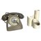 Mid-Century Italian Sip Telephone with Handset Holder Music Box from Siemens, 1960s, Set of 2, Image 1
