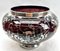 Bohemian Silver Edging Hand-Crafted Glass Punch Bowl with Lid, 1900s, Image 4