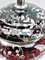 Bohemian Silver Edging Hand-Crafted Glass Punch Bowl with Lid, 1900s, Image 5