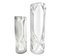 Vintage Vases in Clear and Frosted Art Glass from Peill & Putzler, 1971, Set of 2 9