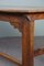 Mesa de comedor francesa antigua de roble, Imagen 12