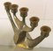 Vintage Brutalist Brass Candleholder from Horst Dalbeck 5