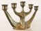 Vintage Brutalist Brass Candleholder from Horst Dalbeck 7