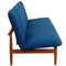 Japan 3-Seater Sofa in Blue Fabric by Finn Juhl, 1960s 2