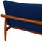 Blaues 3-Sitzer Japan Sofa von Finn Juhl, 1960er 12