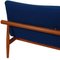 Japan 3-Seater Sofa in Blue Fabric by Finn Juhl, 1960s 12