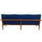 Japan 3-Seater Sofa in Blue Fabric by Finn Juhl, 1960s 10