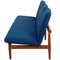 Japan 3-Seater Sofa in Blue Fabric by Finn Juhl, 1960s 14