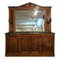 Low Mahogany Buffet with Mirror, Set of 2 1