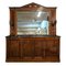 Low Mahogany Buffet with Mirror, Set of 2, Image 1