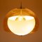 Lámpara colgante Ball en naranja y blanco, años 70, Imagen 5