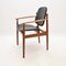 Fauteuil Vintage en Teck et Cuir par Arne Vodder, Danemark, 1960 5