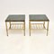 Vintage French Brass and Marble Side Tables, 1970, Set of 2 2