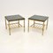Vintage French Brass and Marble Side Tables, 1970, Set of 2 1
