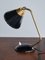 Vintage Table Lamp in Brass and Black Metal by Erik Wärnå, 1950s 5