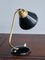 Lámpara de mesa vintage de latón y metal negro de Erik Wärnå, años 50, Imagen 7