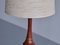 Lámpara de pie sueca de teca de Möllers Armatur, años 50, Imagen 10