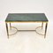 Vintage French Brass and Marble Coffee Table, 1970s 2
