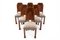Art Deco Dining Table and Chairs, Poland, 1940s, Set of 7, Image 16