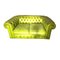 Vintage Green Buttoned Skai Chesterfield Sofa Bed, Image 1