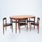 Roundette Teak Dining Set with Extendable Table & Chairs by Hans Olsen for Frem Røjle, Set of 7 27