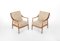 Fd144 Easy Chairs in Oak and Teak by Peter Hvidt & Orla Mølgaard-Nielsen for France & Søn / France & Daverkosen, 1950s, Set of 2 1