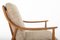 Fd144 Easy Chairs in Oak and Teak by Peter Hvidt & Orla Mølgaard-Nielsen for France & Søn / France & Daverkosen, 1950s, Set of 2, Image 14