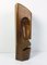 Vintage Pine Wood Stylized Abstract Face Sculpture, 1970s 6
