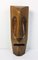 Vintage Pine Wood Stylized Abstract Face Sculpture, 1970s 1