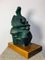 Stylized Mother and Child Bronzed Ceramic Sculpture, 1970s, Image 5