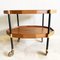 Vintage Metal, Brass and Teak Trolley from Bergonzi, Italy, 1950s, Image 12