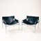 Dutch Leather SZ14 Sling Lounge Chairs by Walther Antonis for 't Spectrum, Set of 2 1