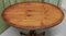 Oval Yew Wood Wine Table, 1970s, Image 5