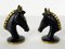 Bronze Horse Head Figurines by Hertha Baller, Austria, 1950s, Set of 2 1