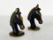 Bronze Horse Head Figurines by Hertha Baller, Austria, 1950s, Set of 2 5