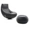 Model DS 166 Sculptural Armchair and Ottoman in Leather by Hugo de Ruiter for de Sede. Switzerland, 2006, Set of 2, Image 1