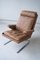 Fauteuil Swing & Tabouret Vintage en Cuir par Reinhold Adolf pour COR, 1970s 7