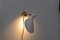 Mid-Century Swiss White Metal Wall Lamp 3