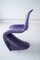 Danish Modern Violet Chairs by Verner Panton for Vitra, 1970s, Set of 5 8