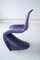 Sillas Panton danesas modernas en violeta de Verner Panton para Vitra, años 70. Juego de 5, Imagen 8