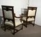 Large French Gothic Library Throne Chairs, Set of 2 2