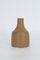 Small Mid-Century Scandinavian Modern Collectible Caramel Stoneware Vase by Gunnar Borg for Höganäs Ceramics, 1960s 1