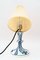 Lampe de Bureau Meissen en Porcelaine avec Abat-Jour en Tissu, Allemagne, 1950s 2