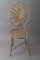Gold Wheat Chair by S. Salvadori, Florence, 1960s 9