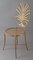 Gold Wheat Chair by S. Salvadori, Florence, 1960s, Image 1