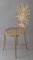 Goldener Wheat Chair von S. Salvadori, Florenz, 1960er 1